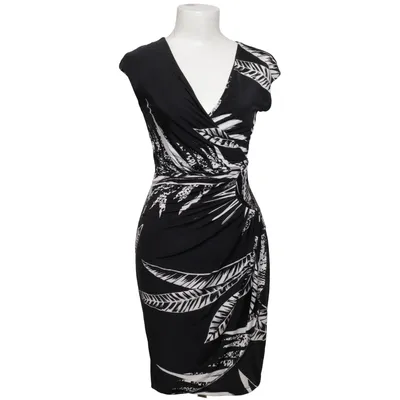 Jurk (Zwart, Wit) van Lady Lol Paris Elastaan, Polyester