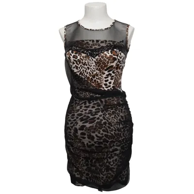 Jurk (Zwart, Beige, Bruin) Elastaan, Polyester