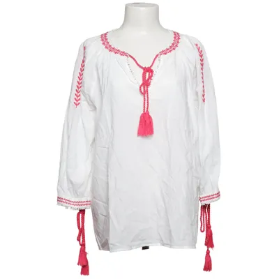 Bluse (Hvid, Rød) fra Romeo & Juliet Couture Bomuld