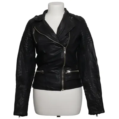 Bikerjack (Zwart) van Maison Scotch Leer, Katoen