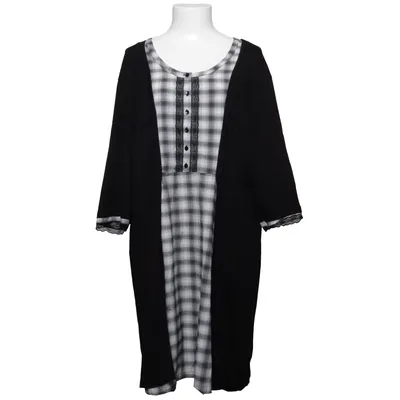 Dress (Black, Gray, White) from Aprico Elastane, Polyester, Viscose