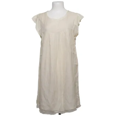 Jurk (Beige) van Ambre Babzoe Katoen, Zijde, Viscose