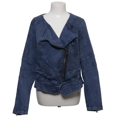 Veste de motard (Bleu) de Comma Coton, Élasthane