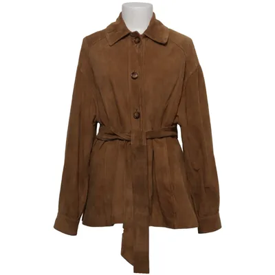 Läderjacka (Brun) från MaxMara Mocka