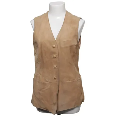 Gilet en cuir (Beige) de City Classic Acétate, Cuir