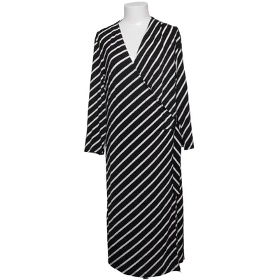 Robe portefeuille (Noir, Blanc) de Elena Miro Élasthane, Viscose