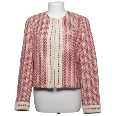 Blazer (Rouge, Blanc) de Louis Féraud Élasthane, Laine