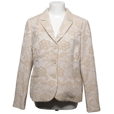 Blazer (Beige, Blanc) de Uta Raasch Acrylique, Coton, Polyester