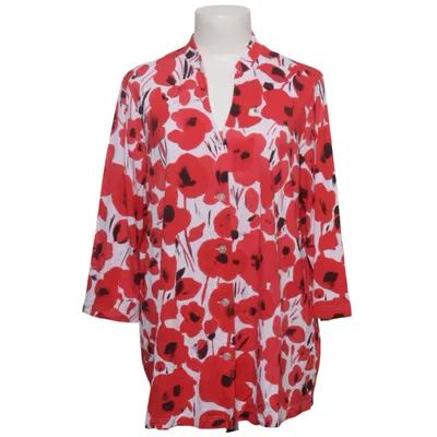 Blouse (Rood, Wit) van Klaus Modelle Elastaan, Viscose