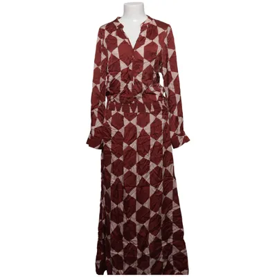 Maxi jurk (Rood, Beige) van Studio Anneloes Viscose