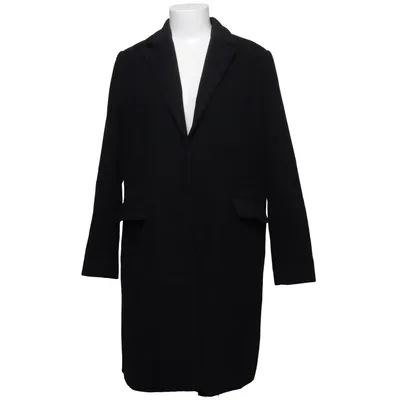 Frakke (Sort) fra Mango Casual Uld, Polyester