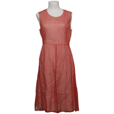 Kleid (Rot, Weiß) von Strenesse Gabriele Strehle Acetat, Cupro, Seide