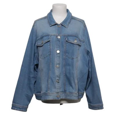 Denim jacket (Blue) from XLNT by KappAhl Cotton, Elastane