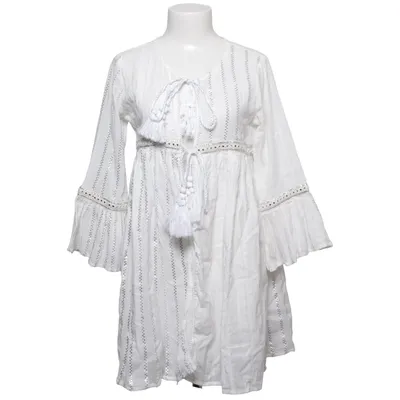 Klänning (Vit, Silverfärgad) från Boho Bomull