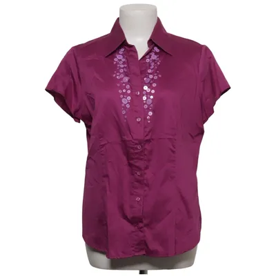 Chemise à manches courtes (Violet) de Punt Roma Coton