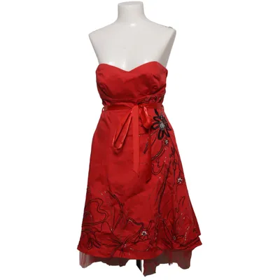 Robe de cocktail (Rouge, Noir) de Miss Miss Coton, Élasthane, Polyester