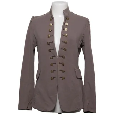 Blazer (Bruin) van Chica London Katoen, Elastaan