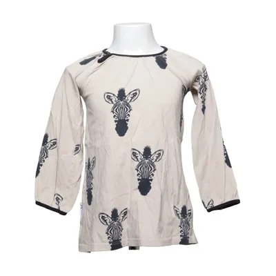 Jurk (Beige, Zwart) van JNY Colourful Kids Katoen, Elastaan