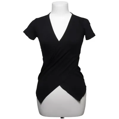 Wrap top (Black) from Mishumo Elastane, Viscose