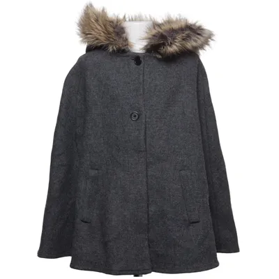 Cape (Grå) från Zara Girls Polyamid, Ull