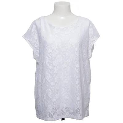 Top (White) from KappAhl Cotton, Elastane, Modal, Polyester