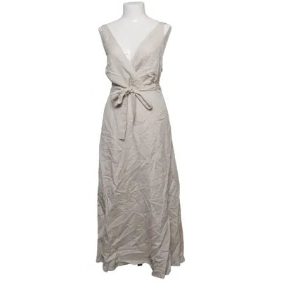 Wrap dress (Beige) from Oysho Linen, Viscose