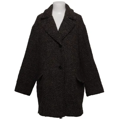 Manteau (Marron, Noir) de Nicole Miller Acrylique, Polyester, Laine