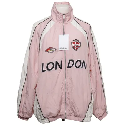 Træningsjakke (Pink, Hvid) fra Bershka Polyester
