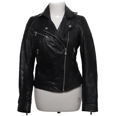 Veste de motard (Noir) de Barneys Originals Cuir, Polyester