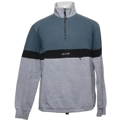 Sweatshirt (Gris, Bleu) de Volcom Coton, Polyester recyclé