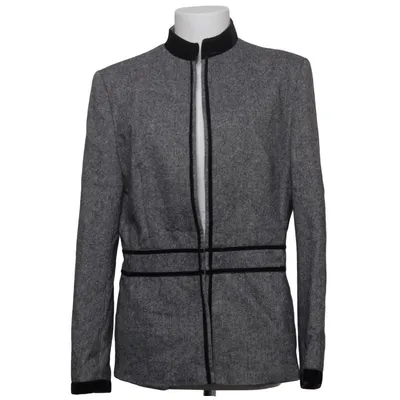 Blazer (Gray, Black) from C2C Cedosce Elastane, Polyester, Silk, Viscose, Wool