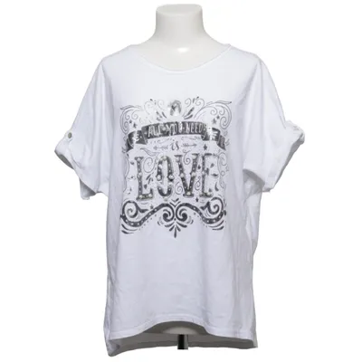 T-shirt (Wit) van Mirelle Katoen, Elastaan