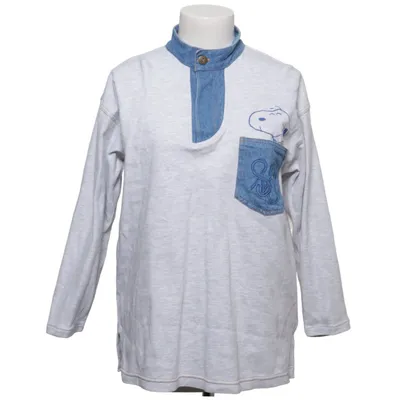 T-shirt manches longues (Gris, Bleu) de Snoopy