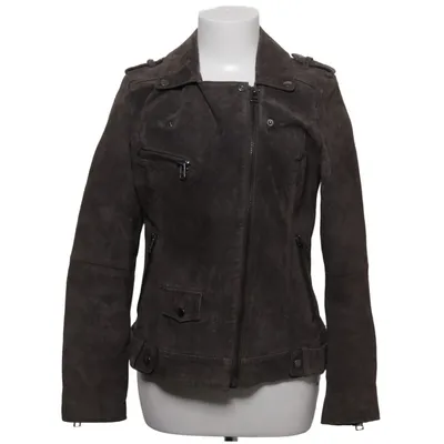 Veste de motard (Gris) de 17&co. Coton, Cuir, Polyester