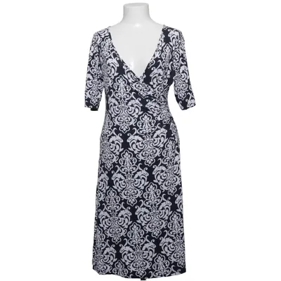 Wrap dress (Blue, White) from Klaus Dilkrath Elastane, Viscose