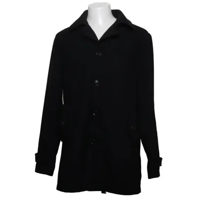 Coat (Black) from Man by Tchibo Polyester, Wool