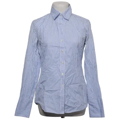 Shirt (Blauw, Wit) van Lawrence Grey Katoen