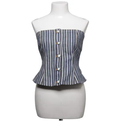 Tube top (Blue, White) from Ganni Cotton