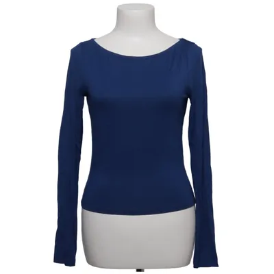 Langærmet t-shirt (Blå) fra NA-KD Elastan, Viscose