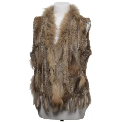 Gilet en fourrure (Marron, Gris) de Hollies Stockholm