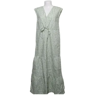 Maxi dress (Green, White) from Bodyflirt Cotton