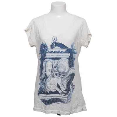 T-shirt (Blanc, Bleu) de Timezone Coton, Polyester