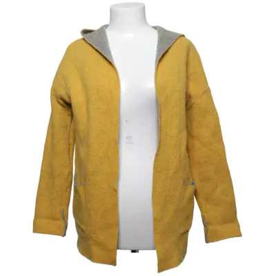Cardigan (Yellow, Gray) from Chiaramente Acrylic, Cotton, Elastane, Polyamide, Polyester, Wool