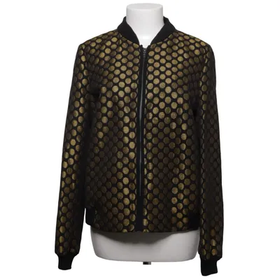 Bomber jacket (Black, Gold) from Helene Berman London Acetate, Cotton, Wool