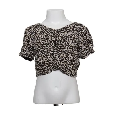 Crop top (Beige, Black) from Lindex Kids Viscose