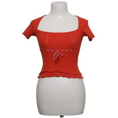Peplum Top (Rot) von Kimchi Blue Polyamid, Polyester, Viskose