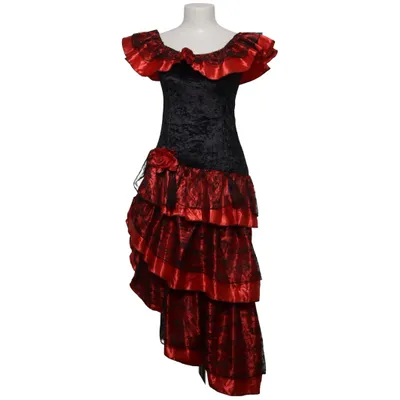 Maxikjole (Sort, Rød) fra Wicked Costumes Polyester