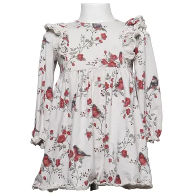 Klänning (Vit, Röd, Flerfärgad) från Newbie by KappAhl Bomull, Elastan