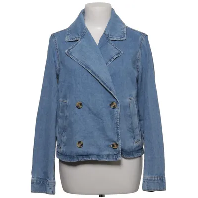 Spijkerjas (Blauw) van Gina Tricot Katoen, Polyester
