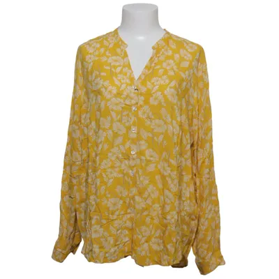 Bluse (Gul, Hvid) fra Eterna Viscose